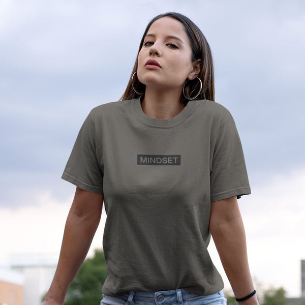 Warrior Mindset Box Logo Shirt in military green